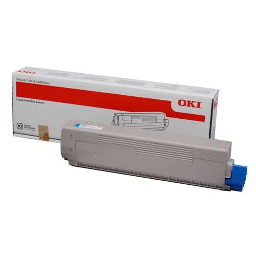 Cartuccia toner originale OKI C822 ciano - 44844615