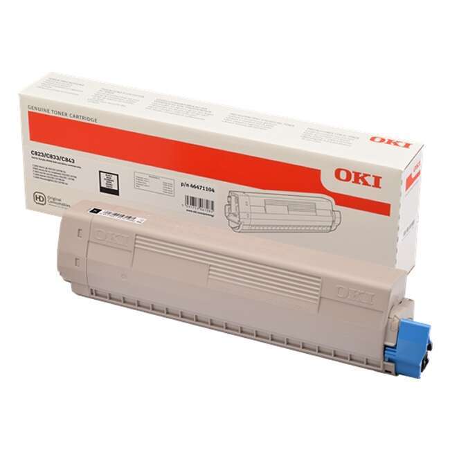 OKI C823/C833/C843 Cartuccia toner Originale Nero - 46471104