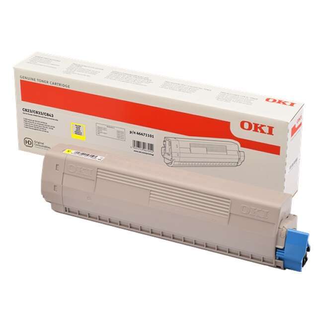 Cartuccia Toner Originale OKI C823/C833/C843 Giallo - 46471101