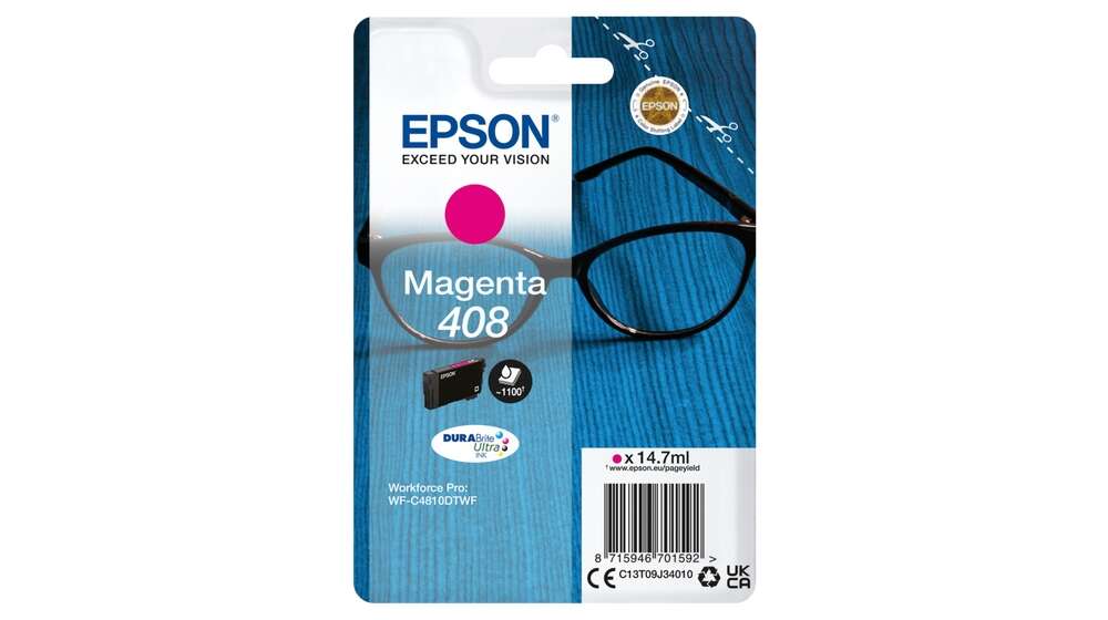 Cartuccia d'Inchiostro Originale Epson 408 Magenta - C13T09J34010