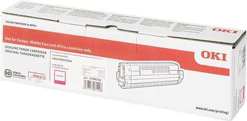 OKI C824/C834/C844 Magenta Cartuccia Toner Originale - 47095702