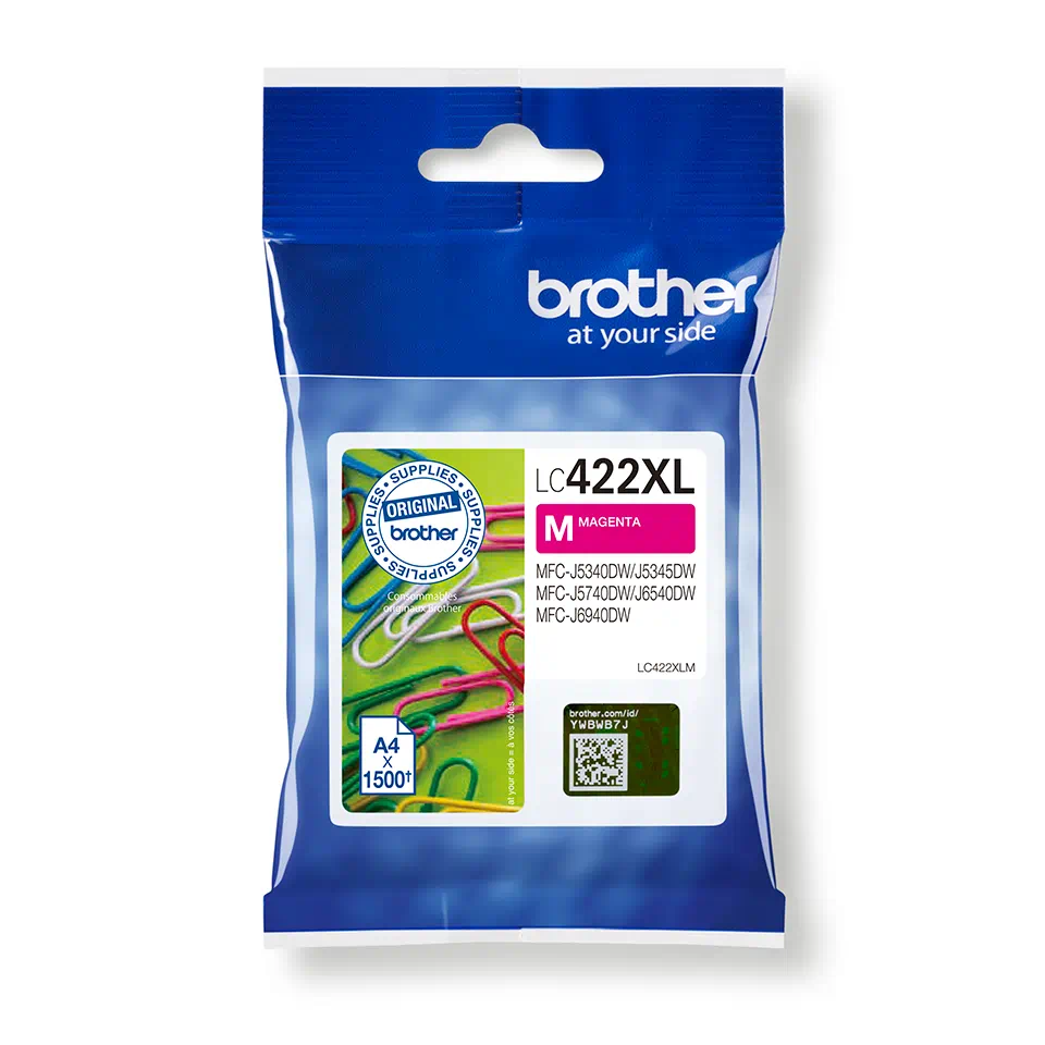 Cartuccia d'Inchiostro Originale Brother LC422XL Magenta - LC422XLM