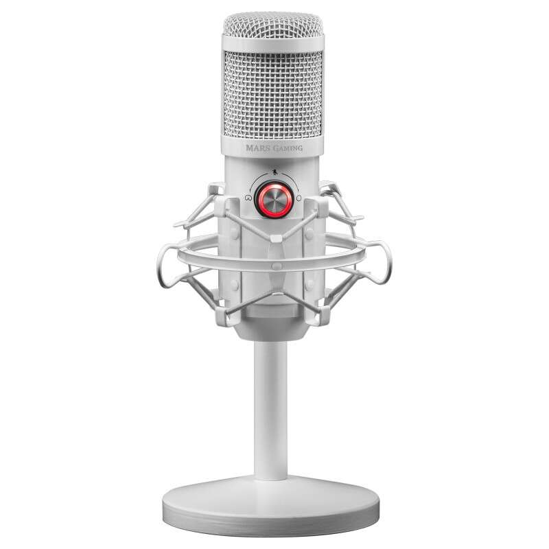 Mars Gaming MMICX Microfono professionale USB cardioide e omnidirezionale - Cavo da 2 m