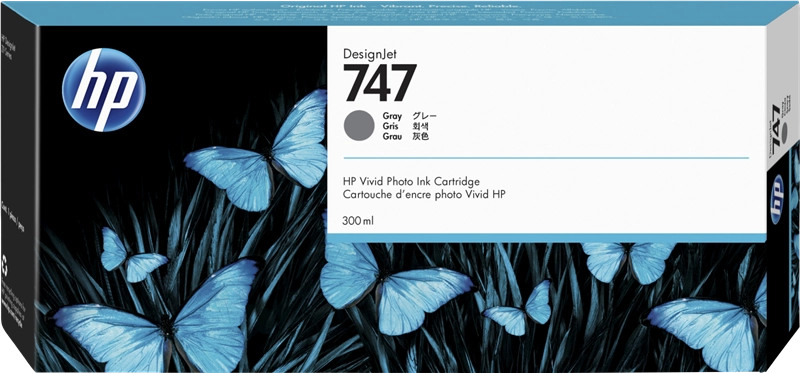 Cartuccia d'Inchiostro Originale HP 747 Grigio - P2V86A