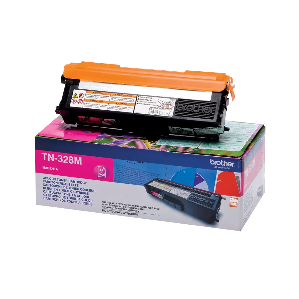 Brother TN328 Magenta Cartuccia Toner Originale - TN328M