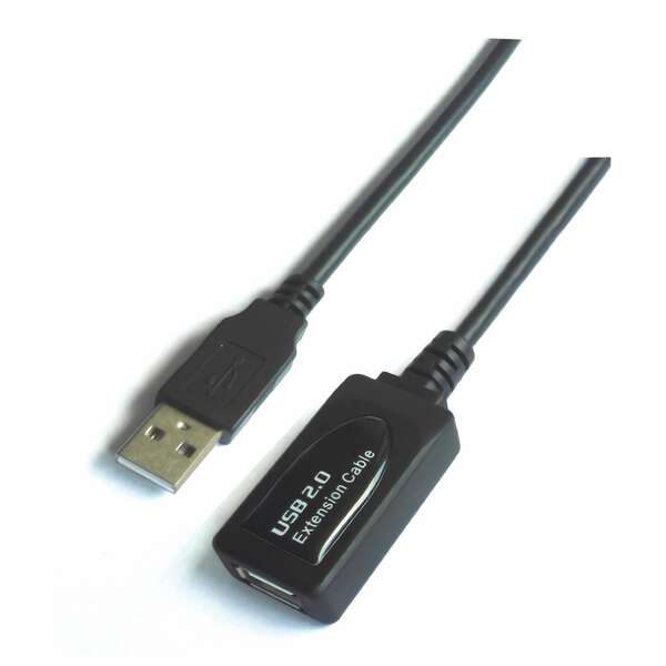 Aisens Cavo di prolunga USB 2.0 con amplificatore - Tipo A maschio a Tipo A femmina - 10 m - Colore nero