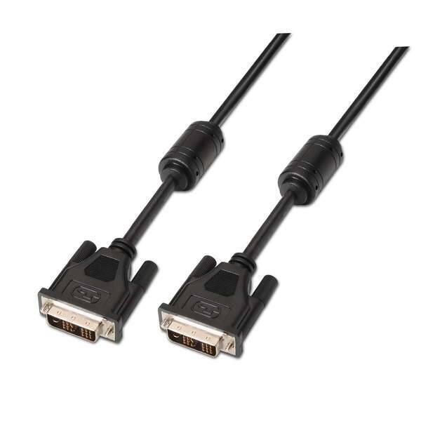 Aisens DVI Single Link 18+1 con Ferrite - Da DVI-D Maschio a DVI-D Maschio - 1