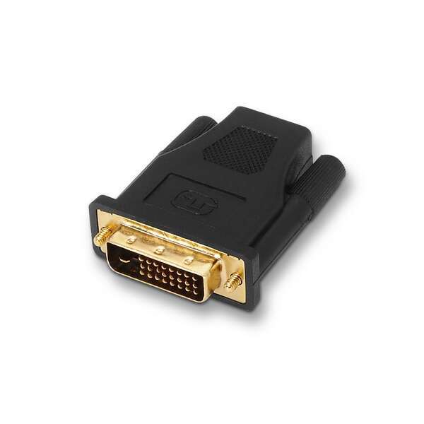 Aisens Adattatore da DVI a HDMI - 24+1/M-HDMI A Femmina Placcato in Oro - Full HD - Colore Nero