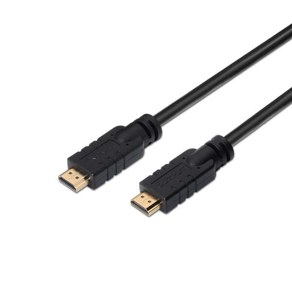 Cavo HDMI ad alta velocità / HEC con ripetitore Aisens - A maschio-A maschio - 30 m - Chipset per amplificare il segnale Full HD - Colore nero