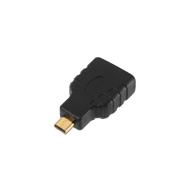 Aisens Adattatore da HDMI a Micro HDMI - Da Femmina-HDMI D/Maschio per tablet o fotocamera digitale - Colore Nero