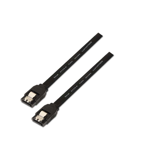 Aisens Cavo dati SATA III 6G con ganci - 0
