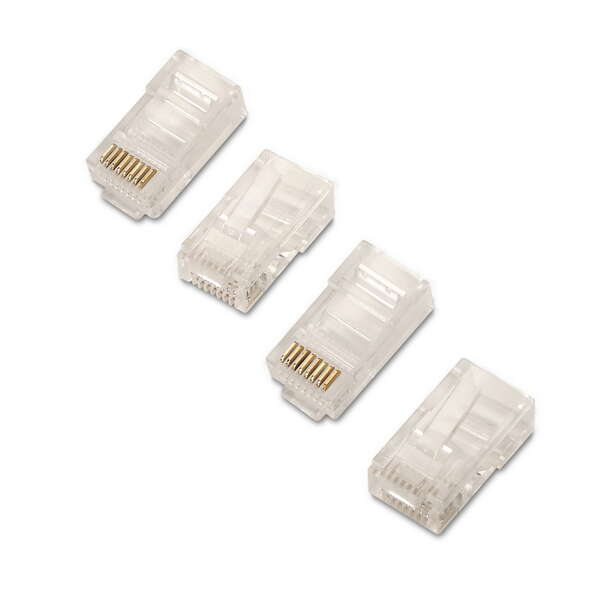 Aisens Confezione da 10 Connettori RJ45 a 8 fili Cat.6 AWG24 - Colore trasparente