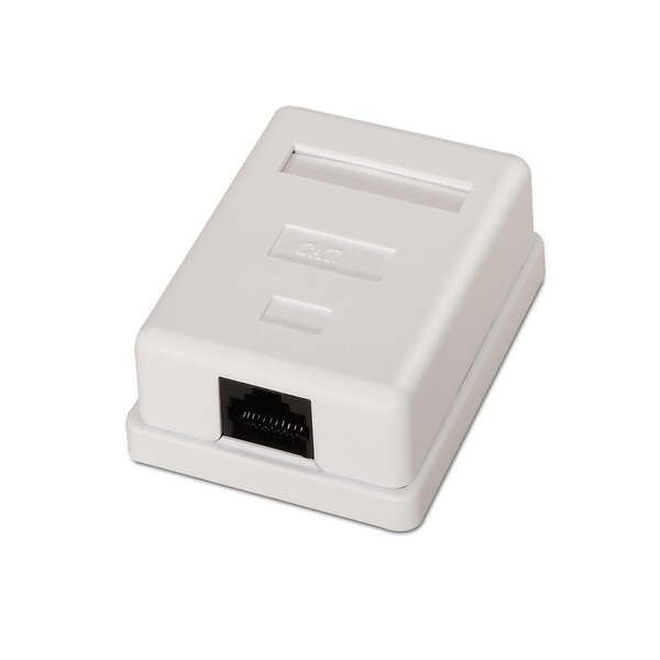Aisens Rosetta da superficie RJ45 Cat.6 UTP 1 presa - Colore bianco