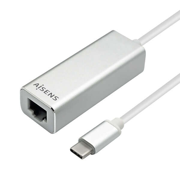 Aisens Convertitore USB 3.1 Gen 1 da USB-C a Ethernet Gigabit 10/100/1000 Mbps - Colore nero