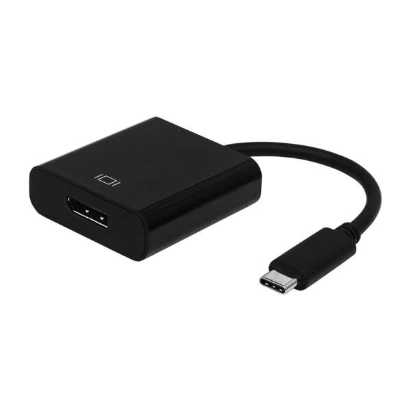Convertitore da USB-C a Displayport 4K@60HZ - USB-C/F - 15 cm - Nero