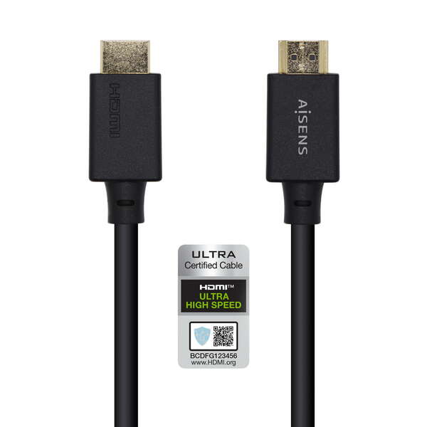 Cavo HDMI Aisens V2.1 certificato Ultra High Speed 8K@60Hz 48Gbps - A/M-A/M - 1