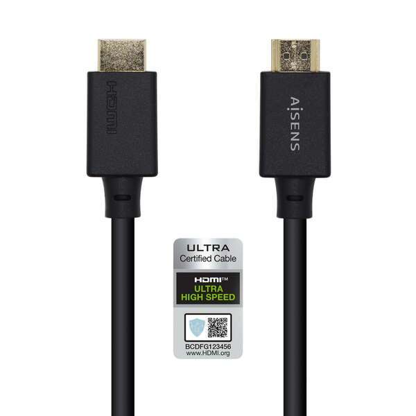 Cavo HDMI Aisens V2.1 certificato Ultra High Speed 8K@60Hz 48Gbps - A/M-A/M - 3