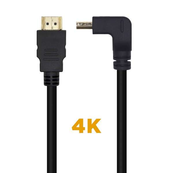 Cavo HDMI Aisens V2.0 angolato Premium ad alta velocità / HEC 4K@60Hz 18Gbps - A/M-A/M - 2