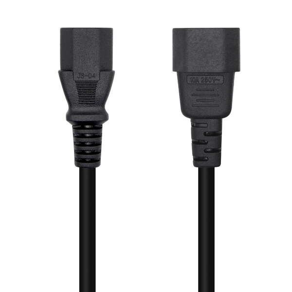 Cavo di alimentazione per CPU Aisens - C13/H-C14/M - 10 m - 100% rame puro AWG18 - Colore Nero