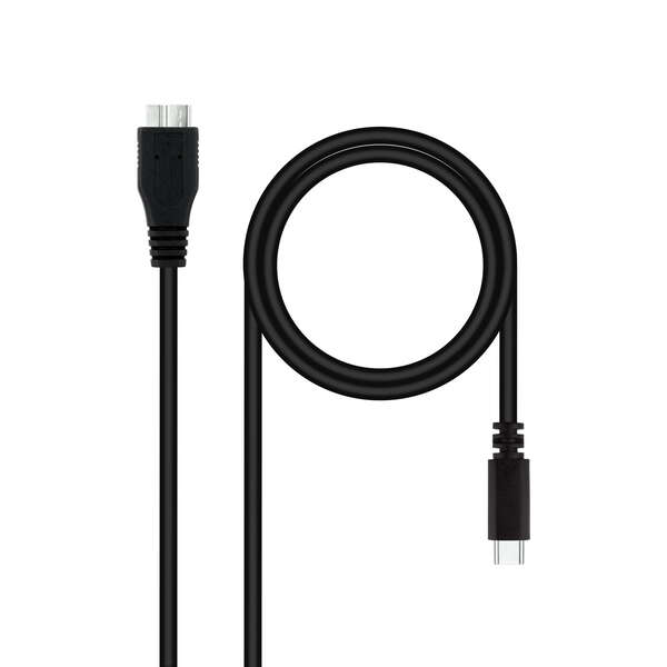 Nanocable Cavo USB 3.0 da USB-C maschio a MicroUSB-B maschio 1 m