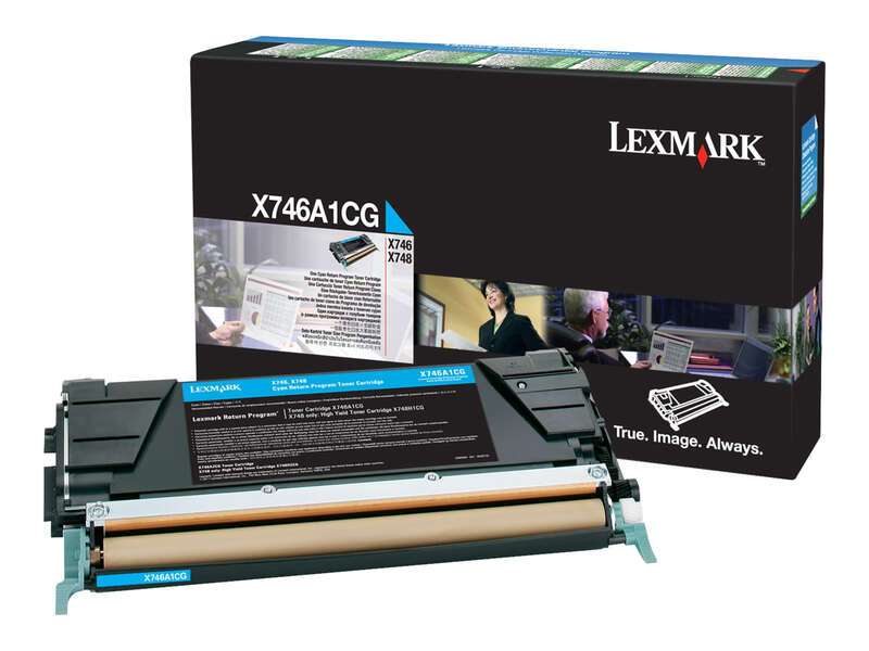 Lexmark X746/X748 Cartuccia toner Originale Ciano - X746A1CG