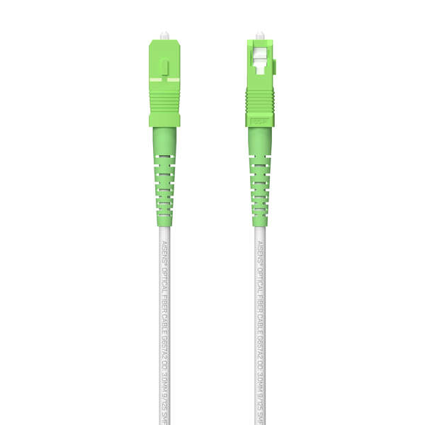 Cavo in fibra ottica Aisens G657A2 3.0 9/125 SMF Simplex CPR Dca LSZH - SC/APC-SC/APC - 250m - Colore Bianco