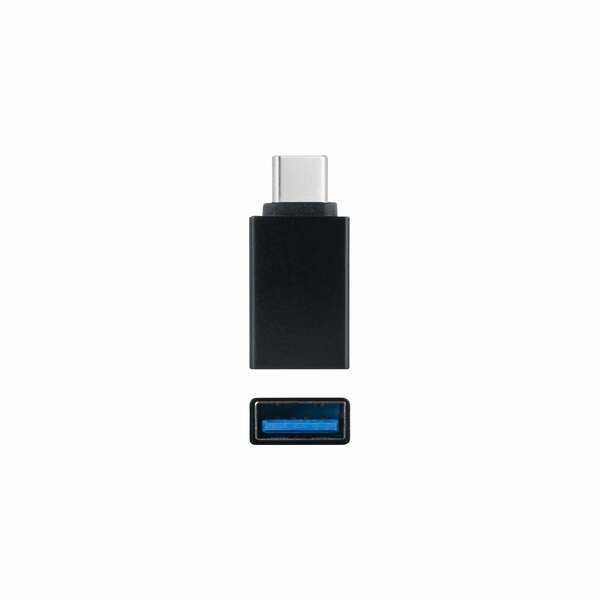 Nanocable Adattatore da USB-C a USB 3.1 - USB-C/M-USB-A/H - Alluminio - Colore Nero