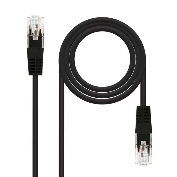Nanocable Cavo di collegamento RJ45 CAT.6 UTP AWG24 - 25 cm - Colore nero