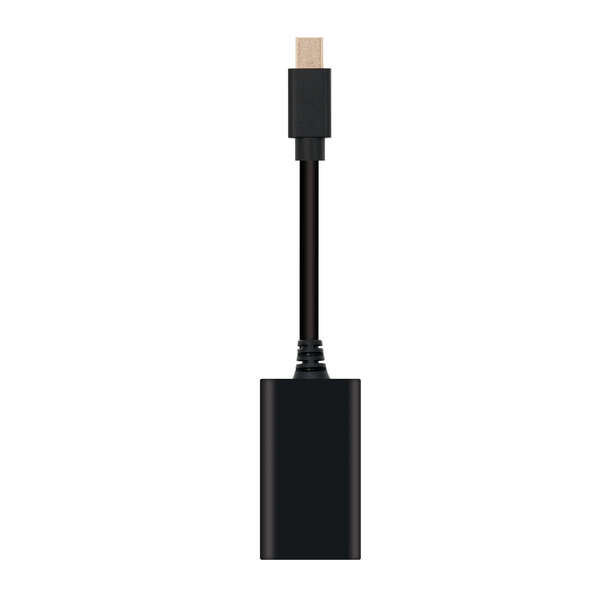 Cavo Nano Convertitore Mini DP a HDMI - mDP/M-HDMI A/H - 15 cm - Colore Nero