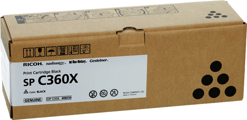 RICOH Aficio SP-C361 Cartuccia Toner Originale Nero - 408250/SPC360X