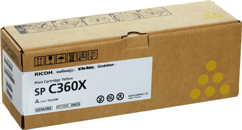 Cartuccia Toner Originale Ricoh Aficio SP-C361 Giallo - 408253/SPC360X