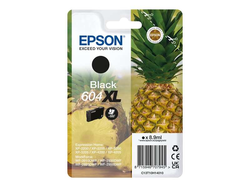 Cartuccia d'Inchiostro Originale Epson 604XL Nero - C13T10H14010