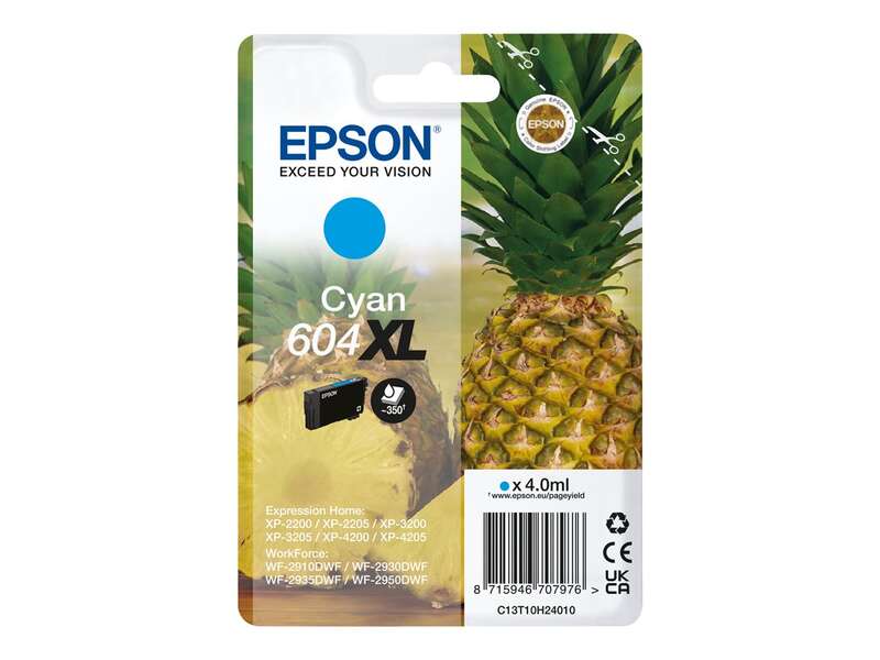 Cartuccia Epson 604XL Ciano Originale - C13T10H24010