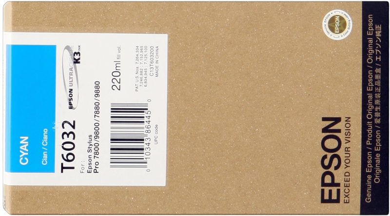 Cartuccia d'Inchiostro Originale Epson T6032 Ciano - C13T603200