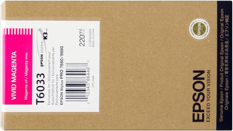 Cartuccia d'inchiostro originale Epson T6033 Magenta - C13T603300