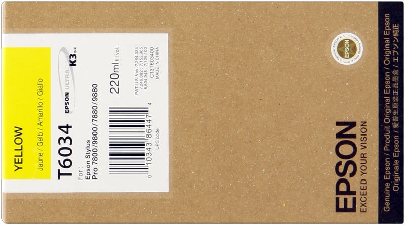 Cartuccia d'inchiostro originale Epson T6034 Giallo - C13T603400