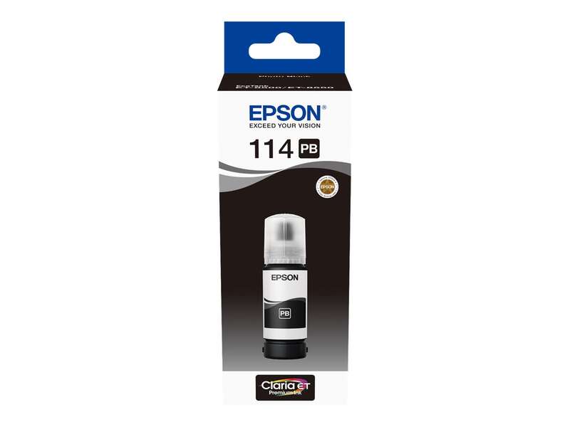 Flacone d'inchiostro originale a pigmenti Epson 114 Black Photo - C13T07B140