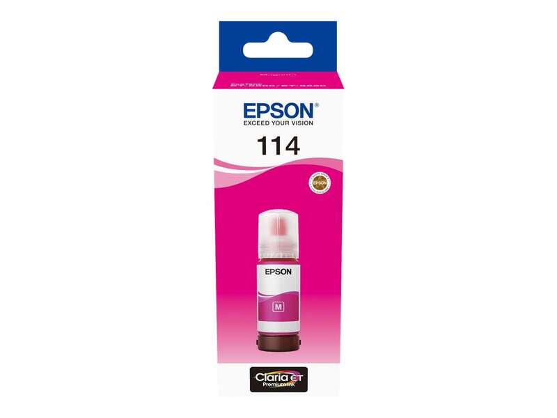 Flacone d'inchiostro originale a pigmenti Epson 114 Magenta - C13T07B340