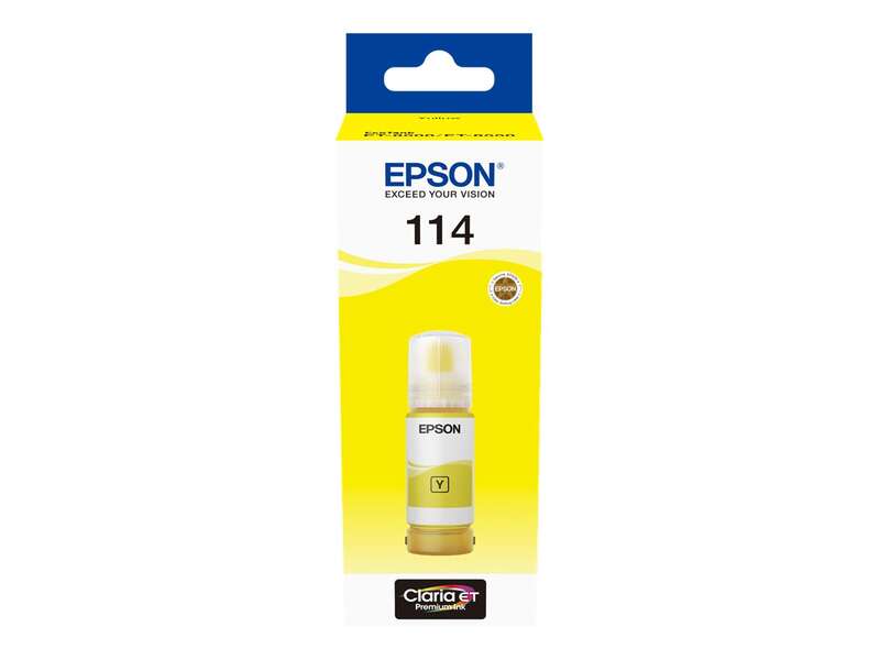 Flacone d'inchiostro originale a pigmenti Epson 114 Giallo - C13T07B440