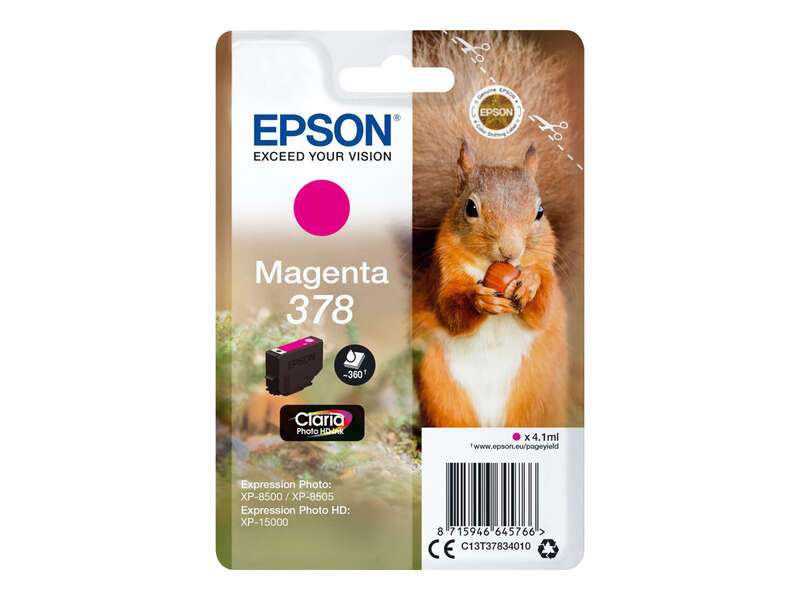 Cartuccia d'inchiostro originale Epson 378 Magenta - C13T37834010