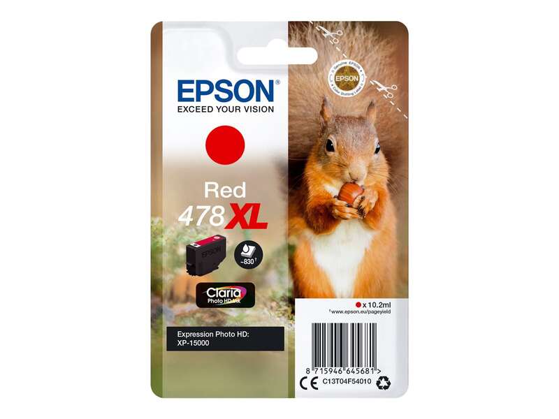 Cartuccia d'Inchiostro Originale Epson 478XL Rossa - C13T04F54010