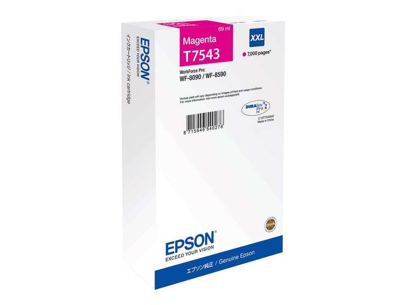 Cartuccia d'inchiostro originale Epson T7543 Magenta - C13T754340/C13T75434N
