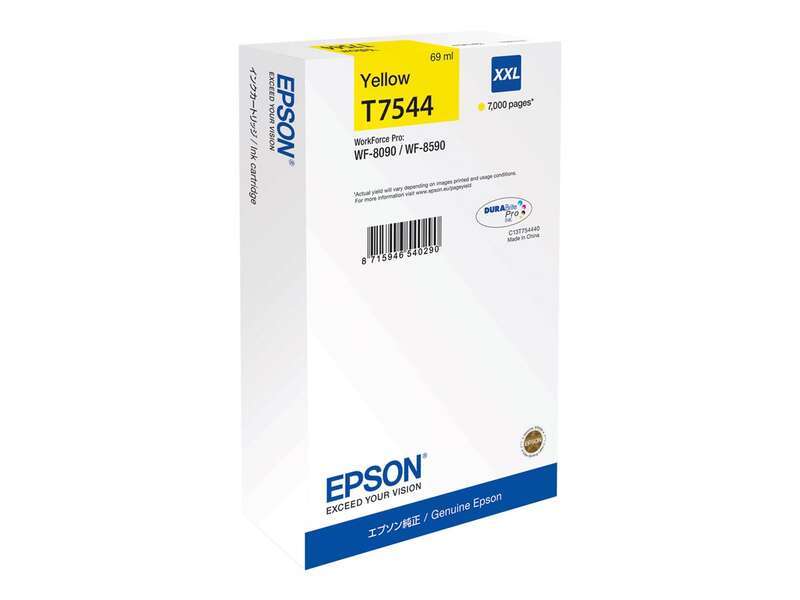 Cartuccia d'Inchiostro Originale Epson T7544 Giallo - C13T754440/C13T75444N