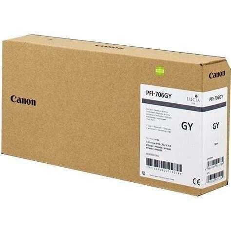 Cartuccia d'Inchiostro Originale Canon PFI706 Grigio - 6690B001