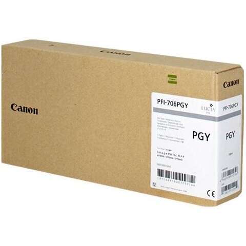 Cartuccia d'inchiostro originale Canon PFI706 Grigio Photo - 6691B001