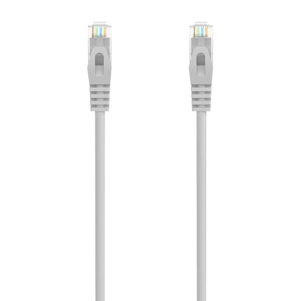 Aisens Cavo di rete patch RJ45 LSZH Cat.6A 500 MHz UTP AWG24 - 20 m - Senza alogeni - 10 Gigabit/s - Colore grigio