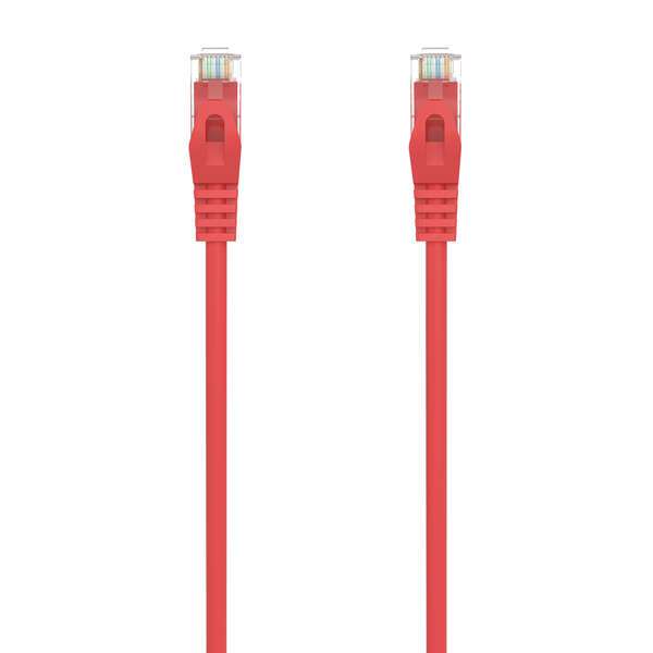 Aisens Cavo di rete patch RJ45 LSZH Cat.6A 500 MHz UTP AWG24 - 1 m - Senza alogeni - 10 Gigabit/s - Colore rosso
