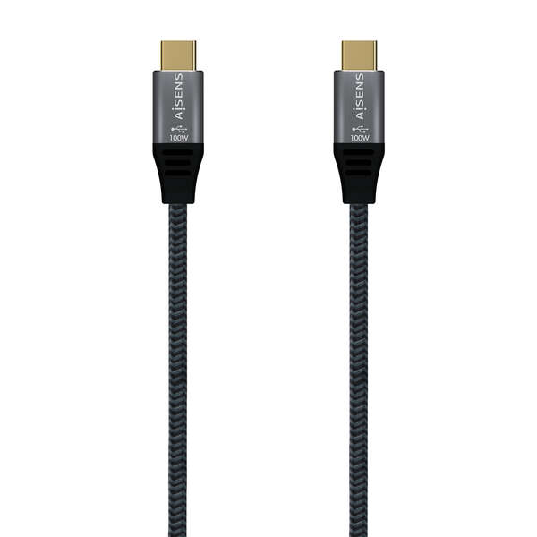 Cavo Aisens USB 2.0 in alluminio 5A 100W E-MARK - USB-C/M-USB-C/M - 1