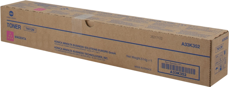 Konica Minolta TN512 Magenta Cartuccia Toner Originale - TN512M/A33K352