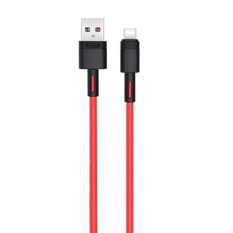 XO NBQ166 Cavo di ricarica rapida USB NBQ166 - Tipo C - 5A - 1m - Rosso - 1m